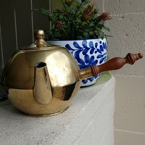 VTG brass coffee pot made in mexico